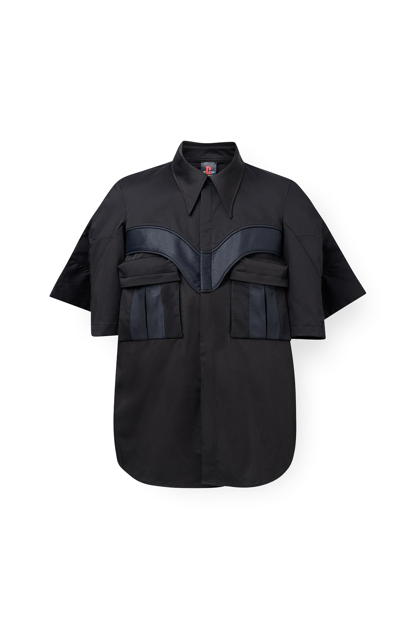 Wing Sleeved Button-up Shirt