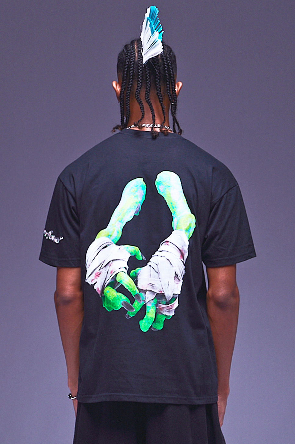 Black Climbing Bunny Hulk T-shirt