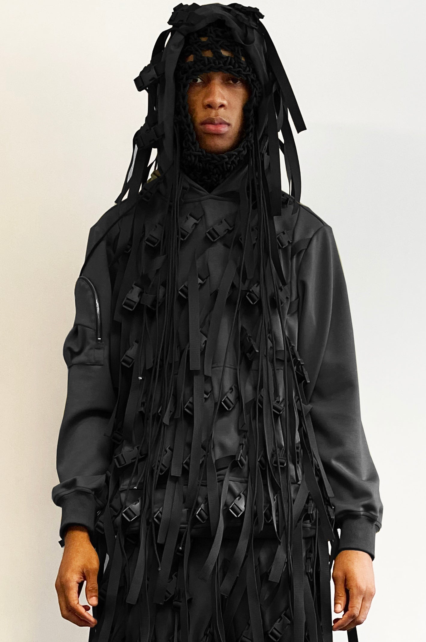 Black Ghillie Suit Hoodie