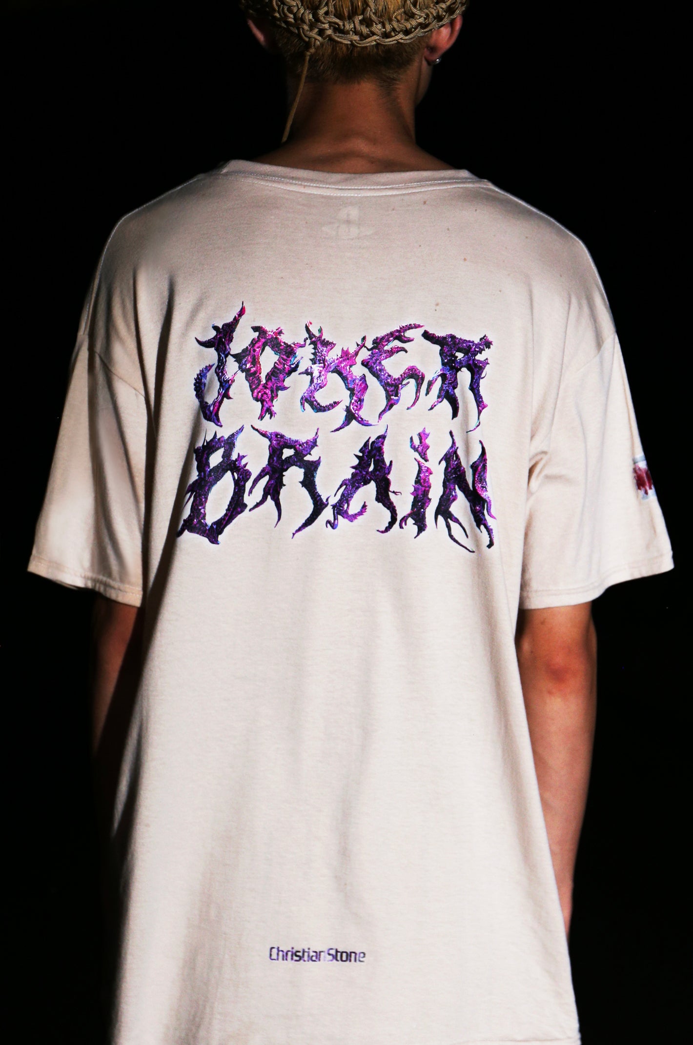 Khaki Joker Brain Flower T-Shirt