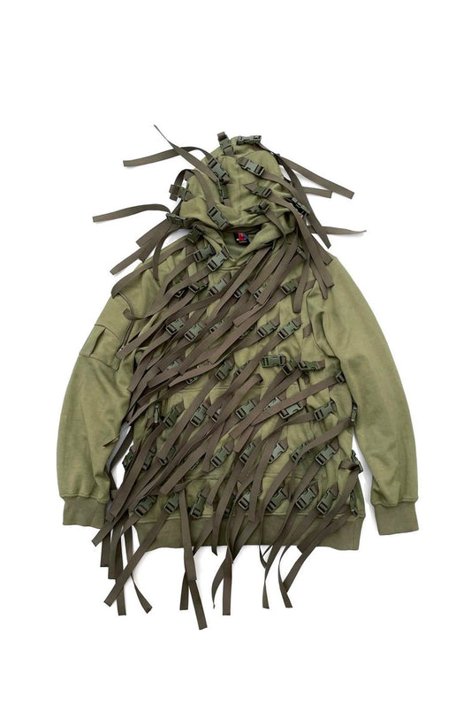 Olive Green Ghillie Suit Hoodie