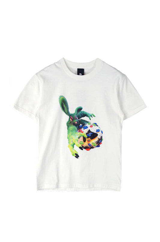 White Climbing Bunny Hulk T-shirt