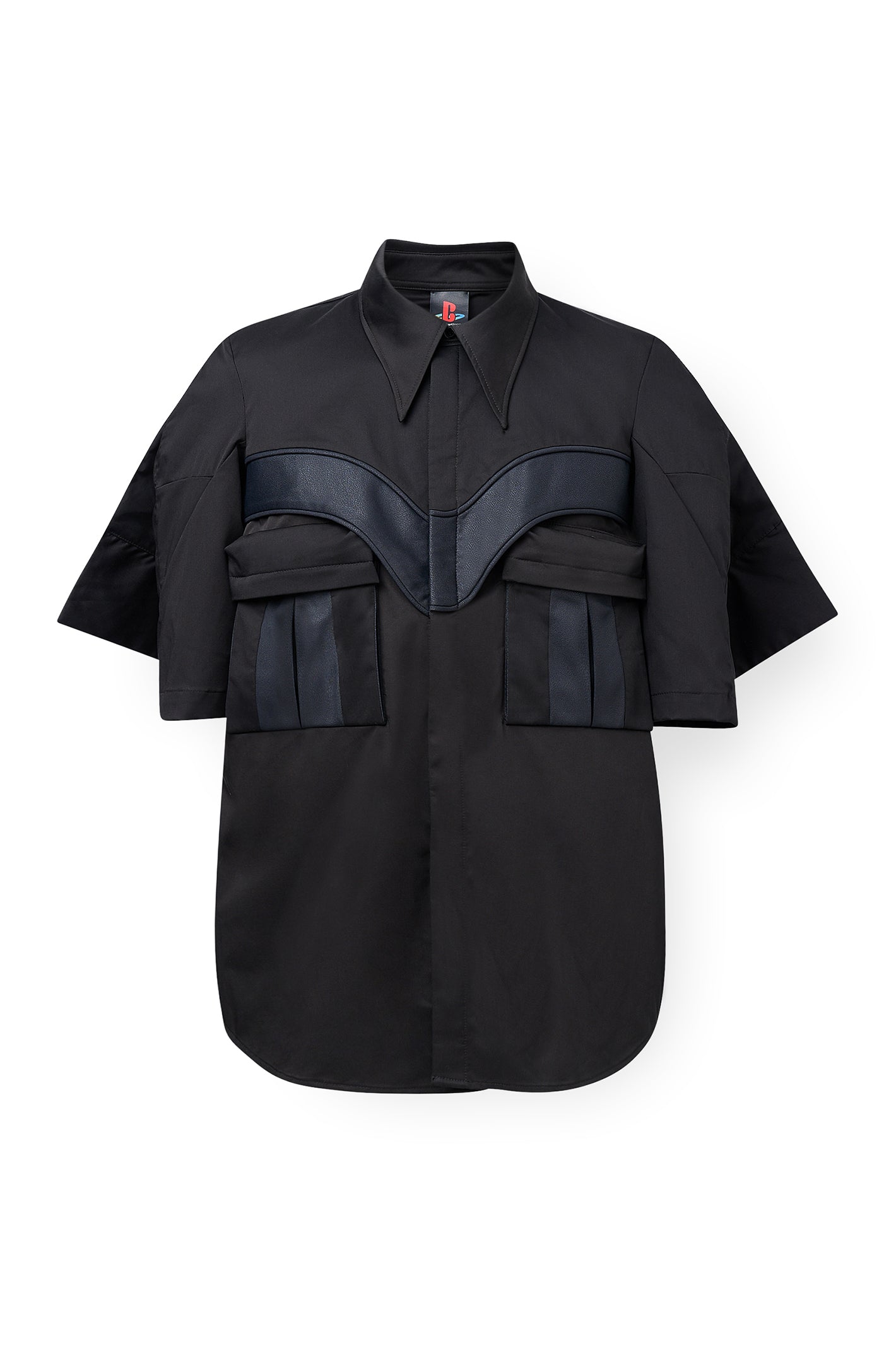 Wing Sleeved Button-up Shirt